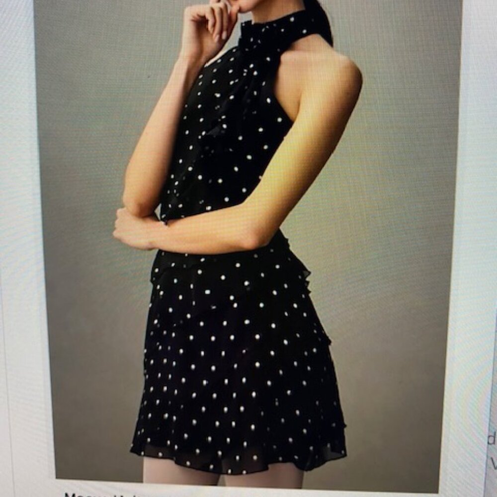 Maeve by Anthropologie  NWOT Halter Rosette Mini Dress Size XS